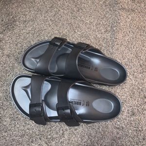 grey birkenstocks